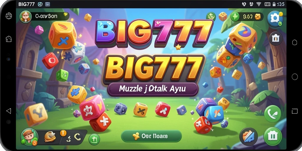 Screenshot gameplay yang menampilkan tantangan puzzle BIG777.