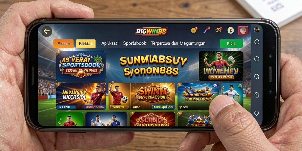 Tampilan gameplay Sportsbook yang menarik dan interaktif di BIGWIN88.