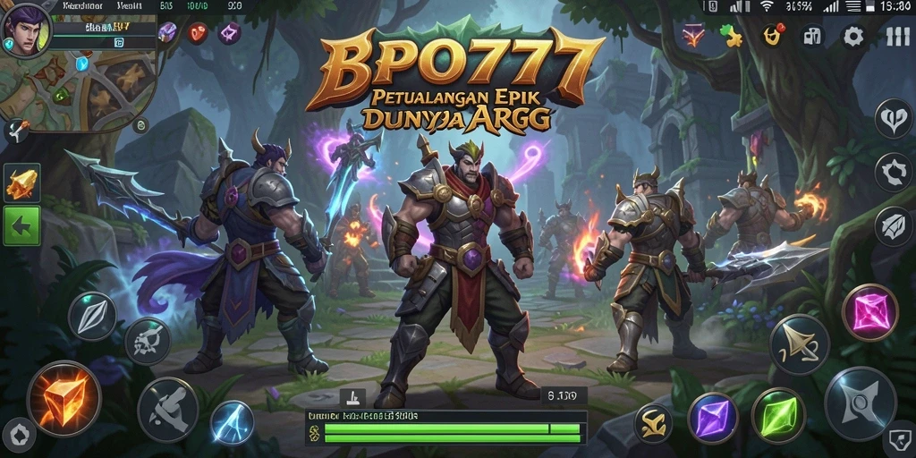 Tangkapan layar menunjukkan aksi mendebarkan dalam gameplay ARPG BPO777.