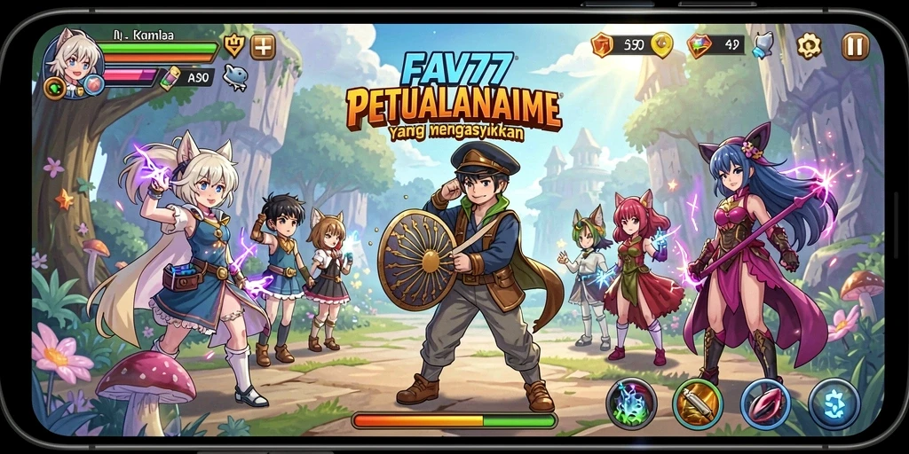 Tampilan aksi dari gameplay FAV77 yang mendebarkan.