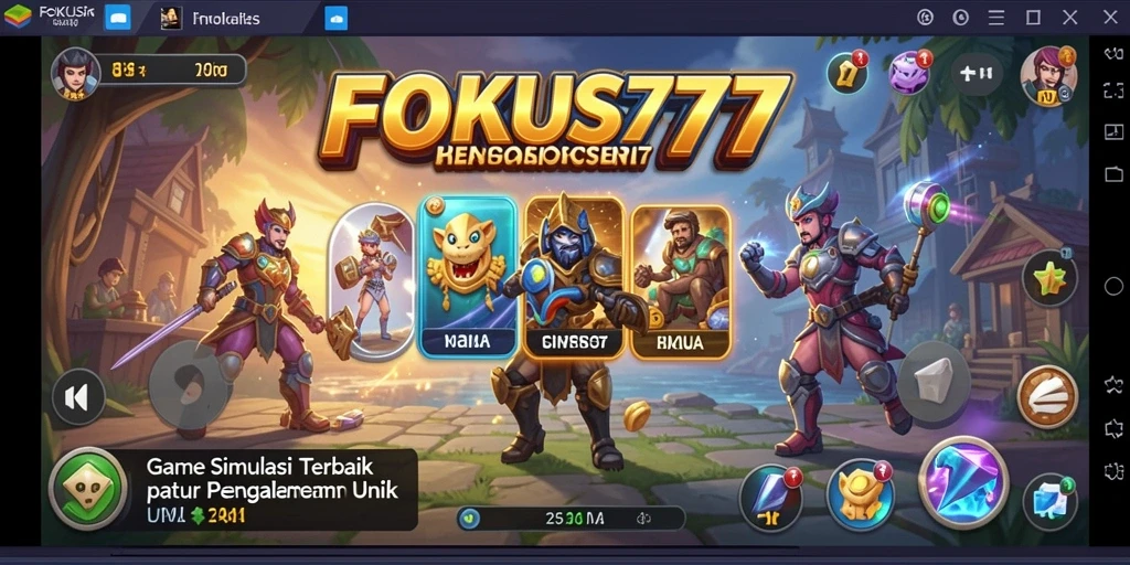 Screenshot permainan FOKUS777 dengan grafik menarik dan gameplay interaktif.