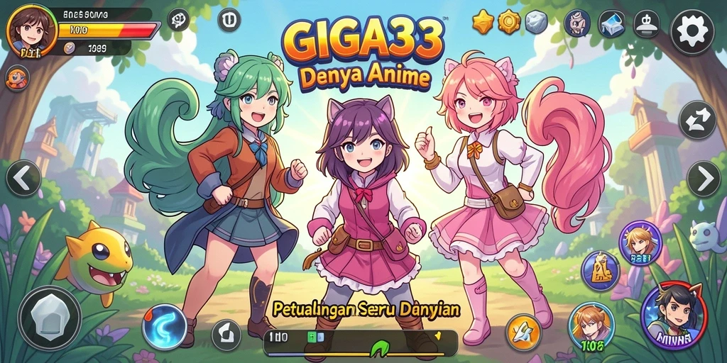 Tampilan gameplay menakjubkan dari GIGA33 yang penuh aksi dan warna.