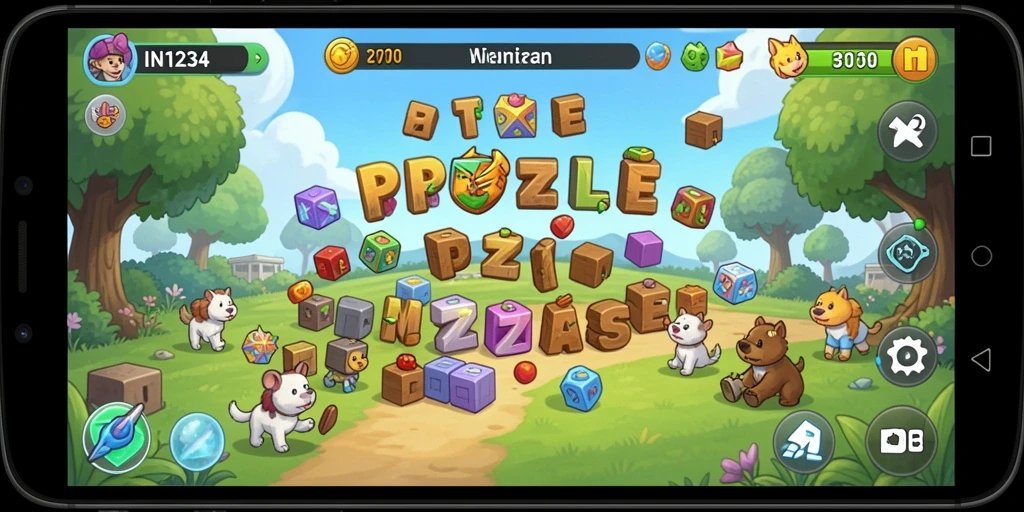 Tampilan gameplay IN1234 dengan tantangan puzzle yang menarik.