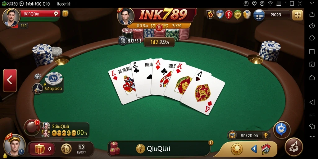 Tampilan permainan seru QiuQiu di INK789 dengan pemain aktif.