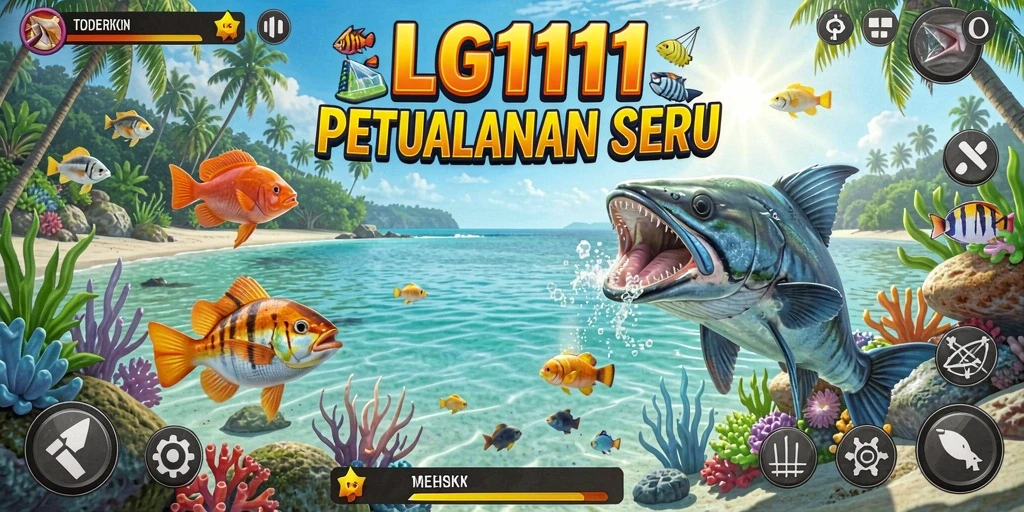 Tangkapan layar gameplay LG111 dengan aksi seru Tembak Ikan.