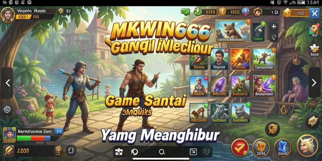 Tampilan gameplay MKWIN666 yang mengasyikkan dan cerah.