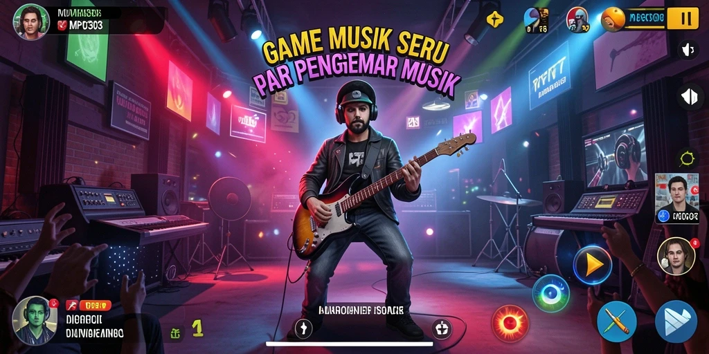 Tampilan seru gameplay MPO303 dengan berbagai lagu populer.