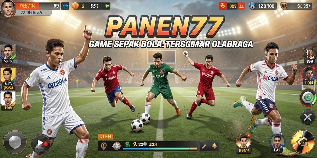 Tampilan gameplay <strong>PANEN77</strong> dengan laga seru dan atmosfer stadion yang mengagumkan.