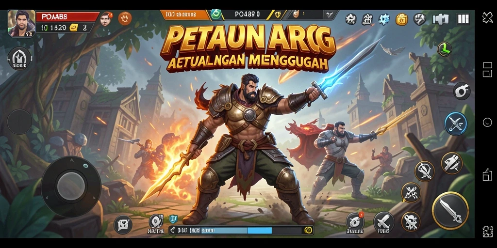 Screenshot gameplay POA88 menampilkan pertarungan yang intens dan karakter yang dinamis.