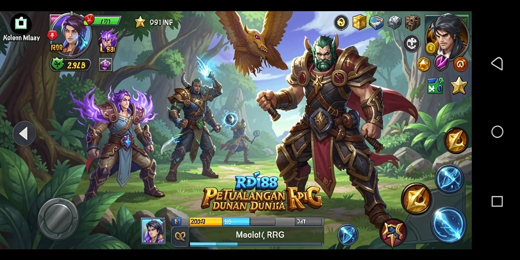 Tampilan gameplay RDI88 yang memukau dengan aksi RPG seru.