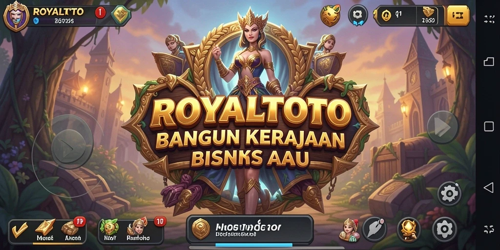 Tangkapan layar utama ROYALTOTO menampilkan gameplay seru bisnis Tycoon.