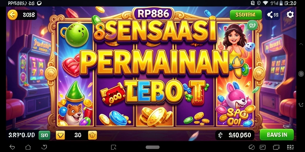 Tampilan menarik dari gameplay Slot RP886 yang mengasyikkan.