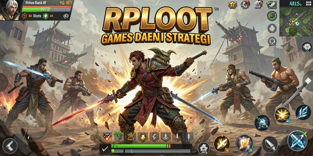 Screenshot menampilkan intense gameplay Action di RPLOOT.