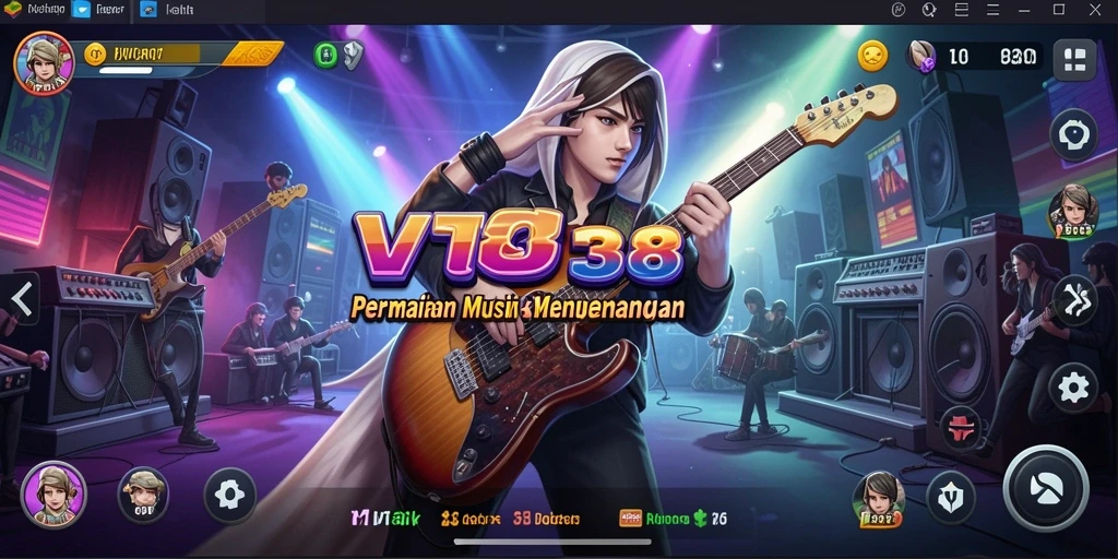 Screenshot menampilkan gameplay seru VT38 dalam permainan Musik.