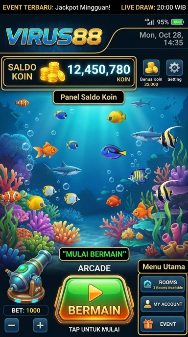 Screenshot proses download cepat di aplikasi virus88.